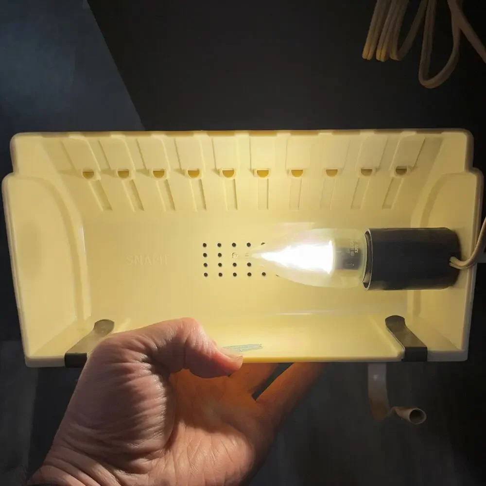 VINTAGE Bakelite McM/Art Deco SNAPIT Headboard Reading Light ClipOn Bed LampREAD